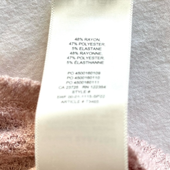 The Group by Babaton Aritzia Mauve Pink Relaxed V-Neck Knit Sweater Oversized, S - Picture 10 of 10